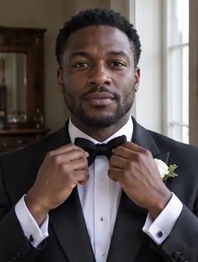 Black-tie portrait